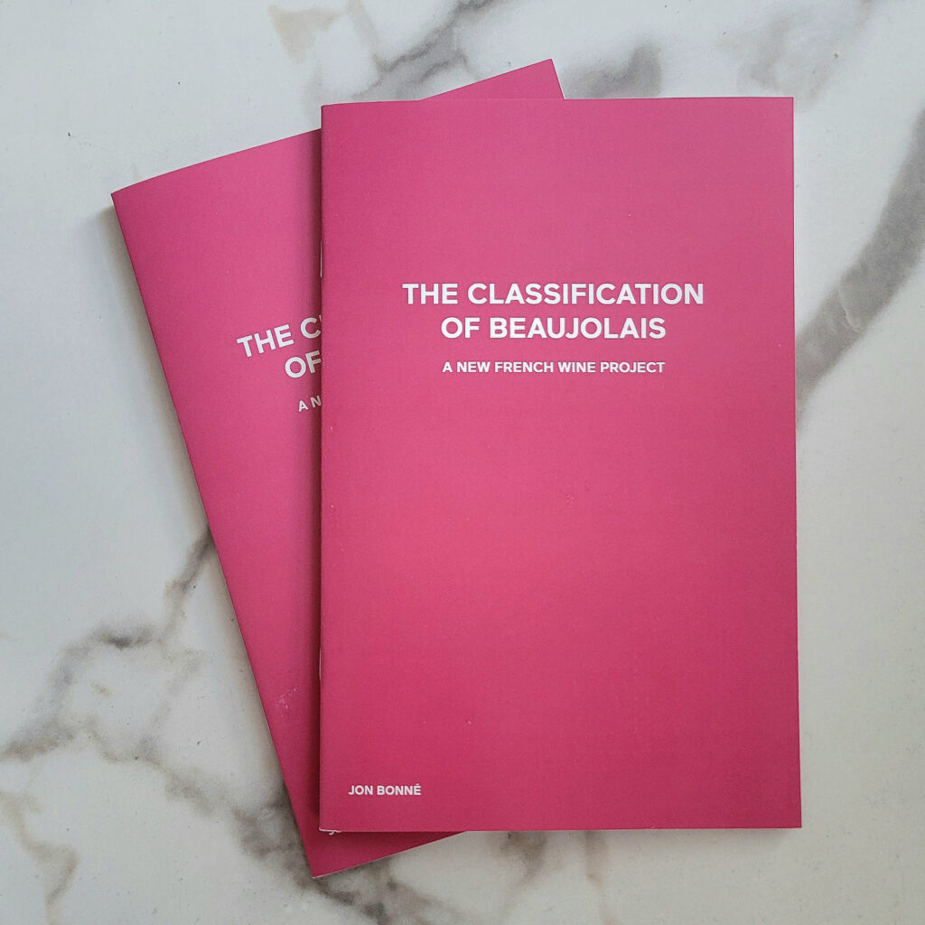 "The Classification of Beaujolais" Booklet