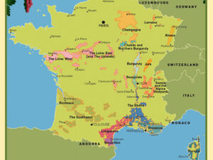 "The New French Wine" Map Poster: All France