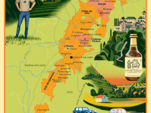 "The New French Wine" Map Poster: Jura